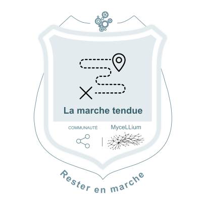 Badge La marche tenue